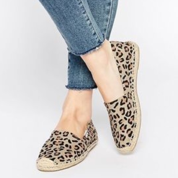 leopard espadrille flats